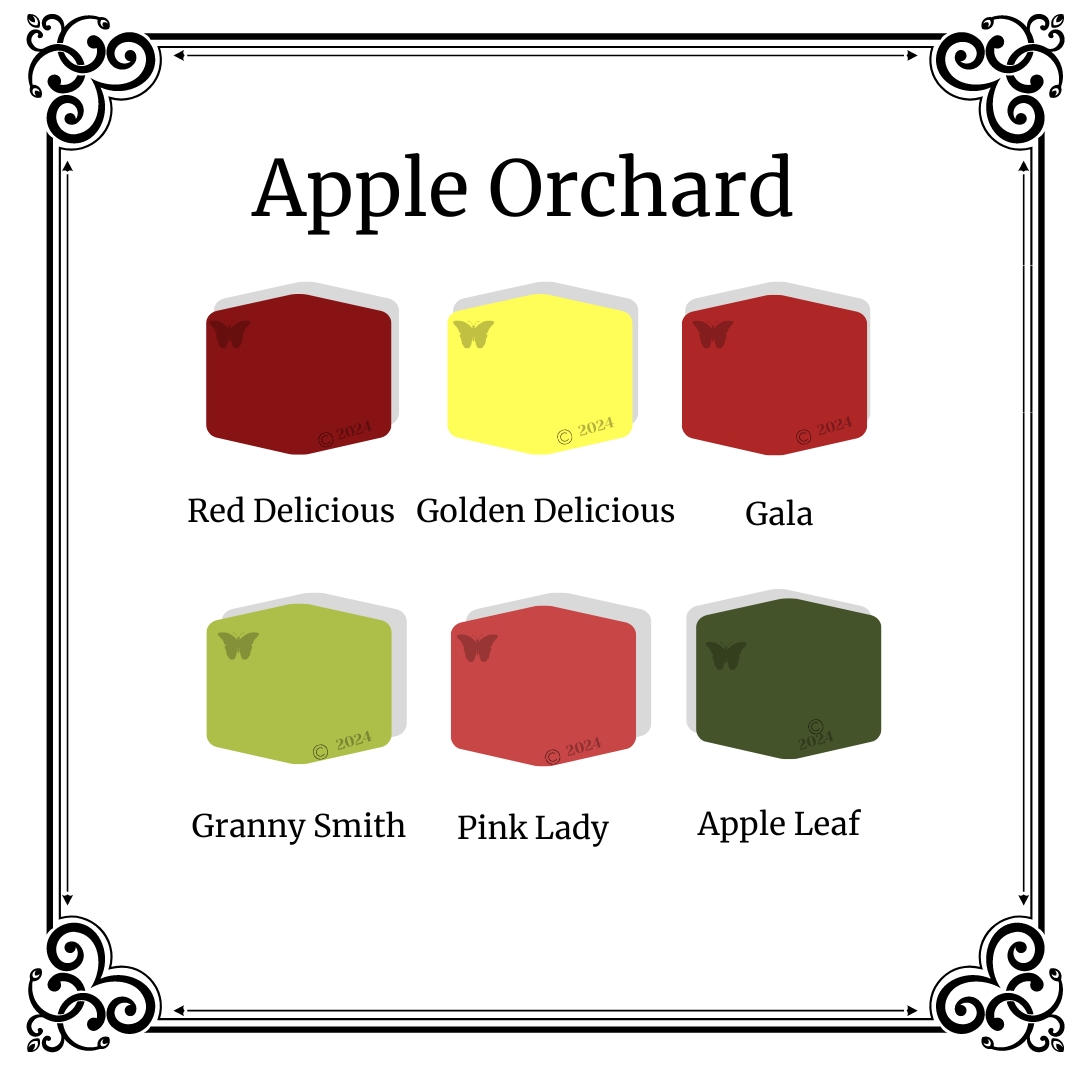 Apple Orchard 6 color polymer clay palette